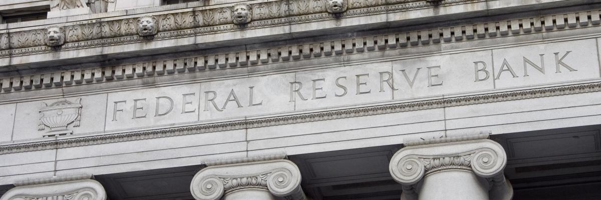 Federal reserve facade by Aaron Kohr