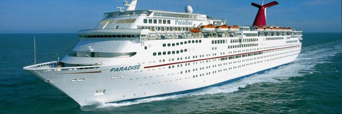 The Carnival Paradise is one of two Carnival ships sent to rescue residents of St. Vincent from a potential volcanic eruption on the island.