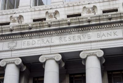 Federal reserve facade by Aaron Kohr