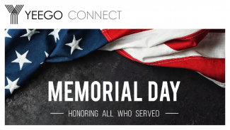 Image of American Flag with Memorial Day message.