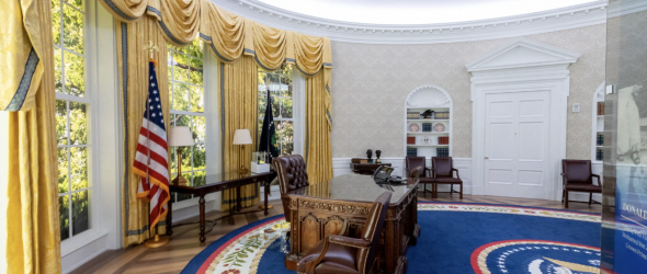 Oval Office replica. White House Historical Society.